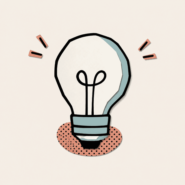 Hand-drawn light bulb